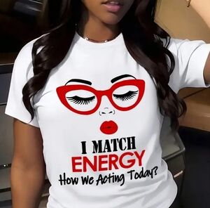 I Match Energy White T-Shirt